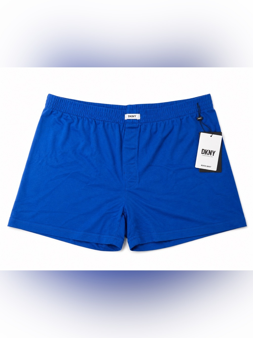 DKNY Men’s Boxer Briefs Large Blue Cotton Stretch Underwear NWT